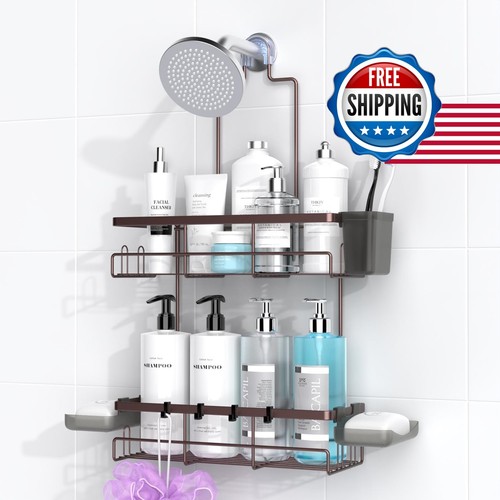 Hanging shower caddy over - hanging,