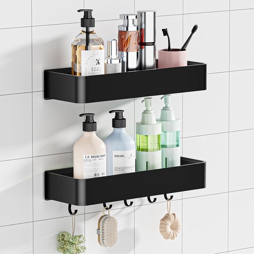 Black 30cm shower organizer - black/30cm,,